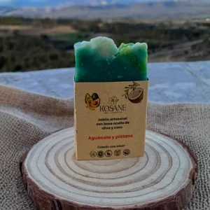 Jabón Artesanal de Aguacate y Plátano – Nutritivo (100 g)