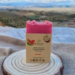 Jabón Artesanal de Sandía – Refrescante (100 g)